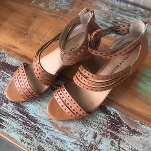 Women’s Lucky Brand Ankle Strap Wedges SZ 8